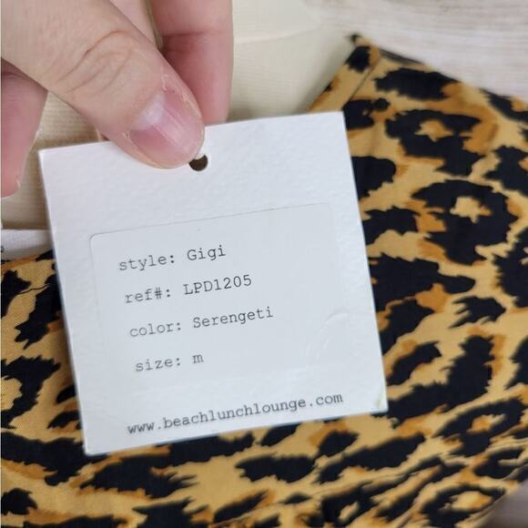 NWT beachlunchlounge Animal Print Shift Sleeveless Dress Medium - Picture 6 of 7